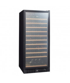 VINTEC 121-Bottle Single Temperature Wine Cabinet with Black Glass Frame - Wine Chiller