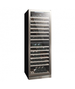 VINTEC 154-Bottle Dual Zone Cellaring & Serving Wine Cabinet with Stainless Steel Frame - Wine Chiller