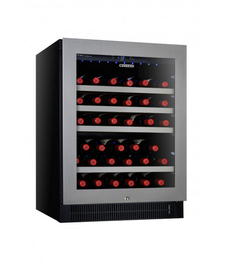 VINTEC 50-Bottle Single Zone Cellaring & Serving Wine Cabinet with Stainless Steel Frame - Wine Chiller